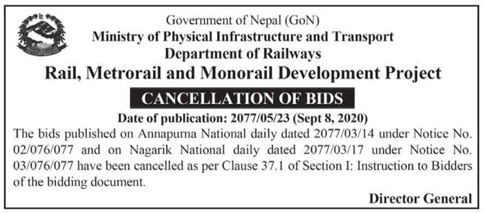 Railway-Bid-Cancelled